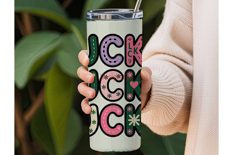 Lucky Clover Horseshoe 20oz Tumbler Wrap Sublimation DesignSVG 
