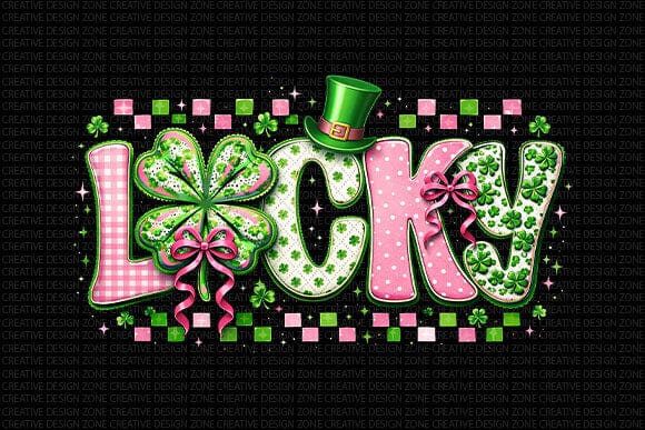 Lucky Clover LOVE PNG | St Patrick’s Day Sublimation Design SVG BillahCrafts 