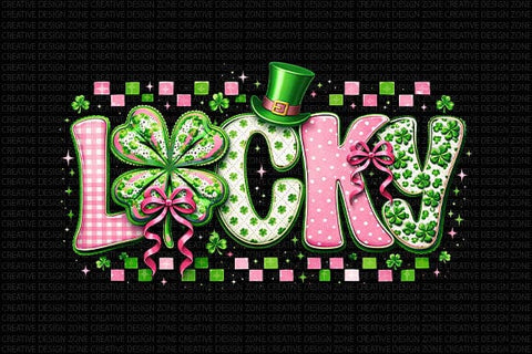 Lucky Clover LOVE PNG | St Patrick’s Day Sublimation Design SVG BillahCrafts 