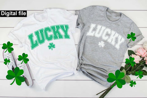 Lucky clover t shirt, Lucky t shirt, Lucky Clover, St Patrick’s Day SVG Isabella Machell 