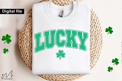 Lucky clover t shirt, Lucky t shirt, Lucky Clover, St Patrick’s Day SVG Isabella Machell 