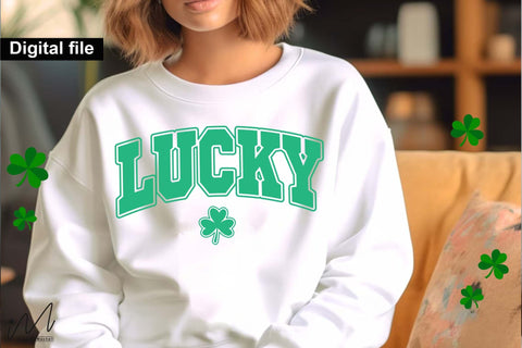 Lucky clover t shirt, Lucky t shirt, Lucky Clover, St Patrick’s Day SVG Isabella Machell 