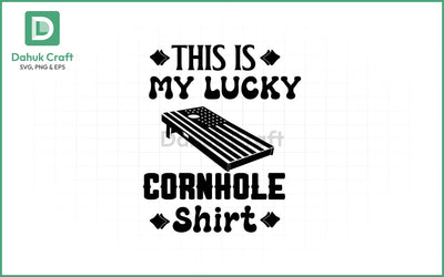 Lucky Cornhole Shirt SVG – Game Day Lucky Cornhole Shirt SVG PNG & EPS V43 SVG dahukdesign 