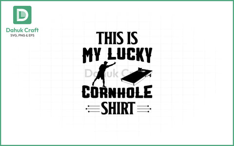 Lucky Cornhole Shirt SVG – Game Day Lucky Cornhole Shirt SVG PNG & EPS V44 SVG dahukdesign 