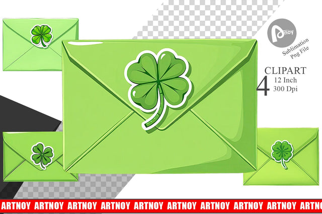 Lucky Envelope Clipart Sublimation artnoy 