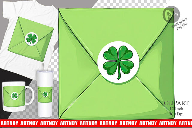 Lucky Envelope Clipart Sublimation artnoy 