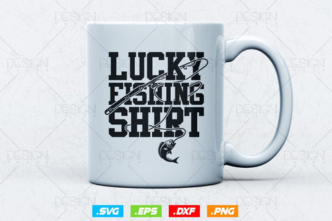 Lucky Fishing Shirt Fisherman Svg Png, Fathers Day Svg, Fish Lover Gifts, Fishing Hook Svg, Bass Fish Svg, Svg Files For Cricut SVG DesignDestine 