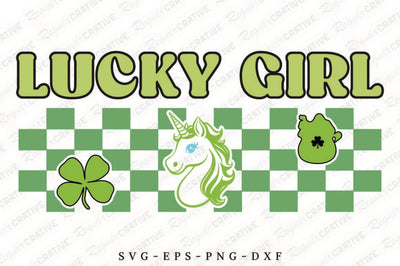 Lucky Girl SVG Design SVG Regulrcrative 