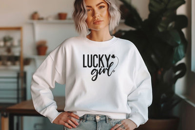 Lucky Girl Svg Png Files for St Patricks Day, Lucky Svg, Irish Svg, Mama Svg, St Patricks Day Svg, st patricks day shirts, St Paddys Day Svg SVG DesignDestine 