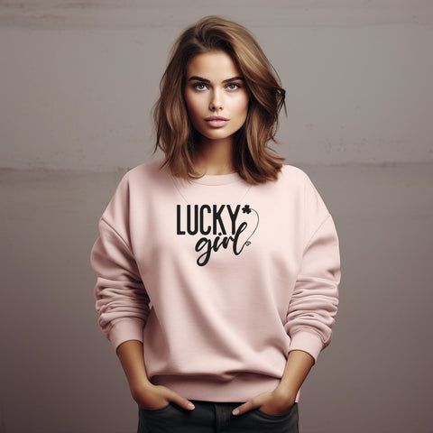 Lucky Girl Svg Png Files for St Patricks Day, Lucky Svg, Irish Svg, Mama Svg, St Patricks Day Svg, st patricks day shirts, St Paddys Day Svg SVG DesignDestine 