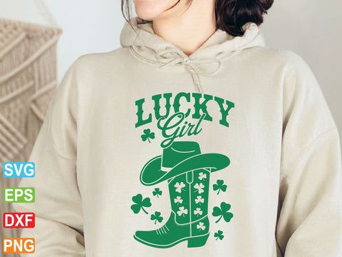 Lucky Girl SVG PNG, Shamrock Svg, Lucky Mama Svg SVG artprintfile 