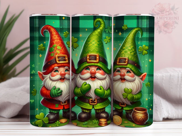 Lucky Gnomes 20oz Skinny Straight Tumbler Wrap, St.Patrick's Day Tumbler Design, Straight & Tapered Tumbler Wrap, Instant Digital Download Sublimation Li Zamperini 