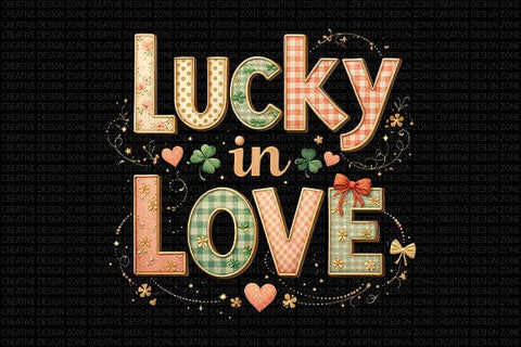 Lucky in Love PNG | St Patrick’s Day Sublimation Design SVG BillahCrafts 