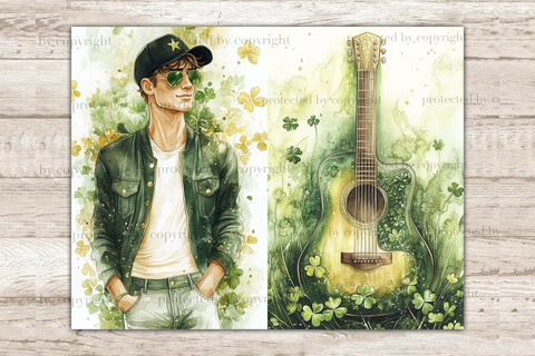 Lucky Junk Journal Pages | St. Patricks Day Printable SVG GlamArtZhanna 