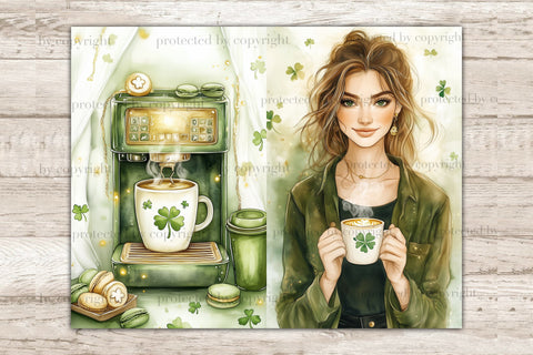 Lucky Junk Journal Pages | St. Patricks Day Printable SVG GlamArtZhanna 
