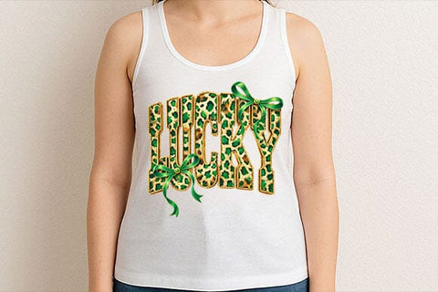 Lucky Leopard PNG | St Patrick’s Day Bow Sublimation Design SVG BillahCrafts 
