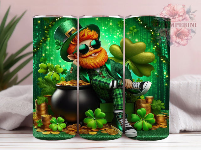 Lucky Leprechaun Shamrock Tumbler, Lucky Shamrock Tumbler, Stylish 20oz Wrap, Sublimation Design, Trendy Gift Idea, Irish Leprechaun Wrap, St. Patrick’s Lucky Tumbler Sublimation Li Zamperini 