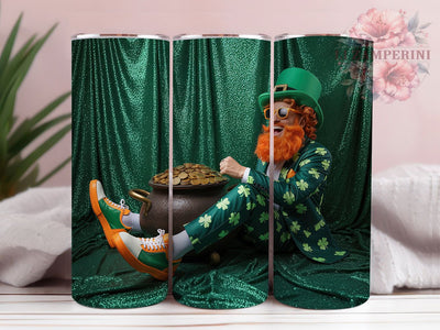 Lucky Leprechaun Shamrock Tumbler, Lucky Shamrock Tumbler, Stylish 20oz Wrap, Sublimation Design, Trendy Gift Idea, Irish Leprechaun Wrap, St. Patrick’s Lucky Tumbler Sublimation Li Zamperini 