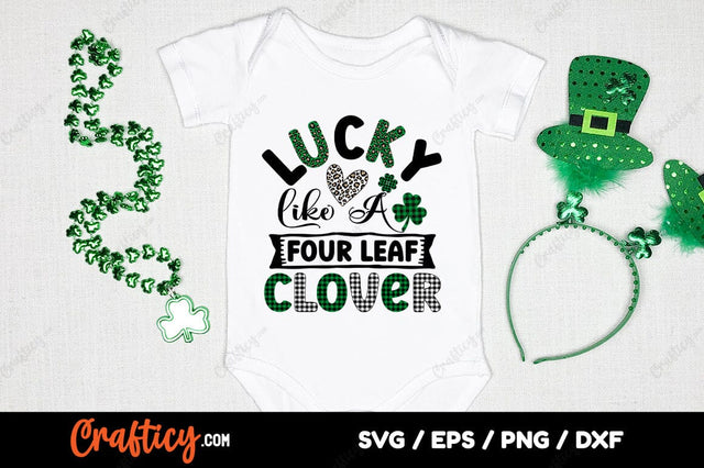 lucky like a four-leaf clover SVG Design SVG Designangry 
