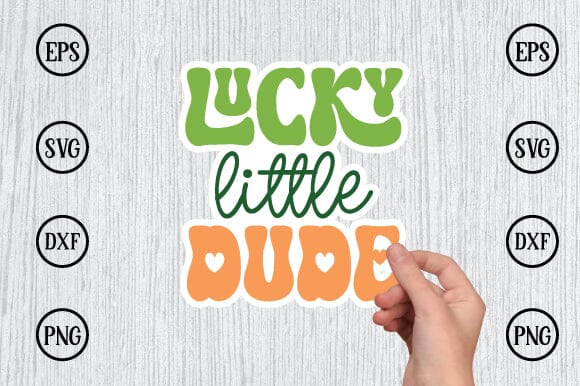 lucky little dude sticker svg design SVG sk.swapon Roy 