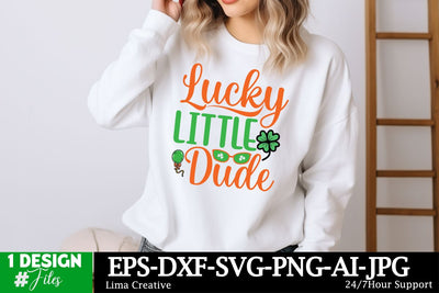 Lucky Little Dude SVG Cut File, Happy St.Patrick's Day, St.Patrick's Day Sublimation, St.Patrick's Day T-shirt Design, St.Patrick's Day Graphic Illustration SVG Insomnia Std 