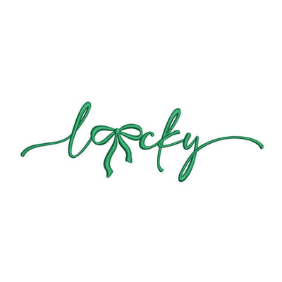 Lucky Machine Embroidery Design St. Patricks Day Embroidery Coquette Bow Digital File 6 sizes Instant Download Embroidery/Applique DESIGNS Nino Nadaraia 