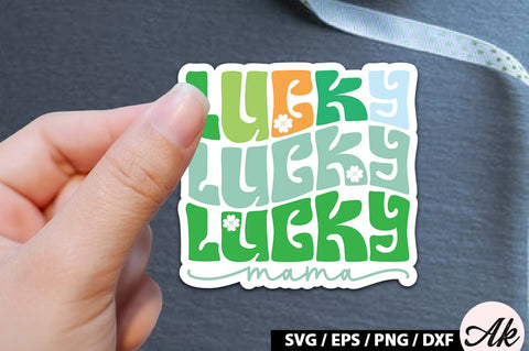 Lucky mama Retro Stickers SVG akazaddesign 
