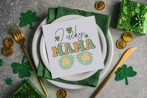 Lucky Mama, St Patrick's Day Sublimation Sublimation CraftLabSVG 