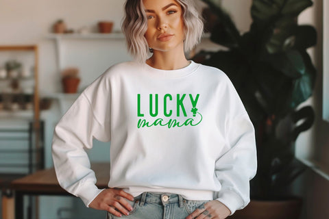 Lucky Mama Svg Png Files for St Patricks Day, Lucky Svg, Irish Svg, Mama Svg, St Patricks Day Svg, St Patricks Shirt, St Paddys Day Svg SVG DesignDestine 