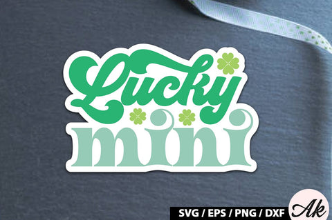 Lucky mini Retro Stickers SVG akazaddesign 