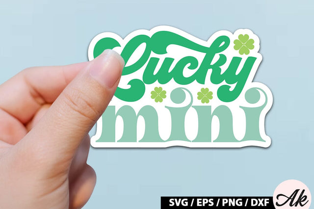 Lucky mini Retro Stickers SVG akazaddesign 