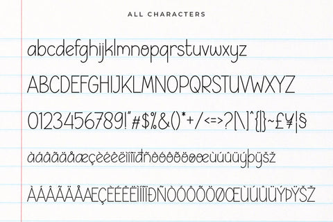 Lucky Notes Font Abo Daniel Studio 