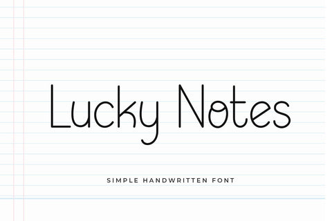 Lucky Notes Font Abo Daniel Studio 