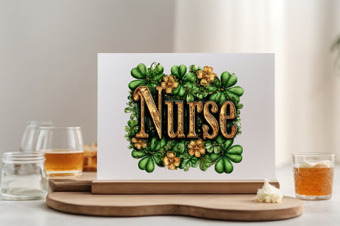 Lucky Nurse St Patrick’s Day PNG Sublimation SVGArt 