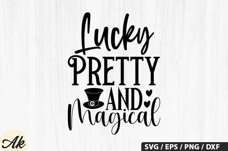 Lucky pretty and magical SVG Design SVG akazaddesign 