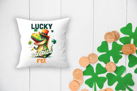Lucky Saurus Rex, St. Patrick's Day Sublimation Sublimation CraftLabSVG 