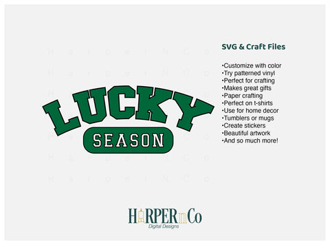 Lucky Season Laser SVG EPS Cut File SVG HarperNCo 