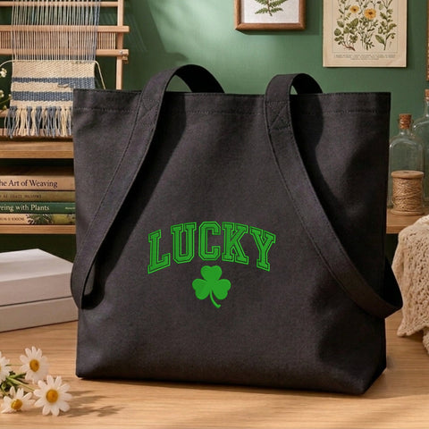Lucky Shamrock Embroidery Design – St Patrick's Day Green Clover Varsity Letter Machine Embroidery File Embroidery/Applique DESIGNS PatternFeed8 