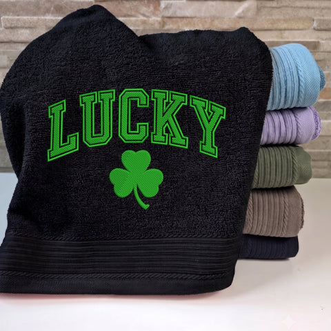 Lucky Shamrock Embroidery Design – St Patrick's Day Green Clover Varsity Letter Machine Embroidery File Embroidery/Applique DESIGNS PatternFeed8 
