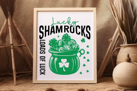 Lucky Shamrocks Loads Of Luck SVG Design SVG Regulrcrative 