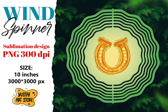 Lucky St. Patrick's Day wind spinner sublimation Sublimation Yustaf Art Store 