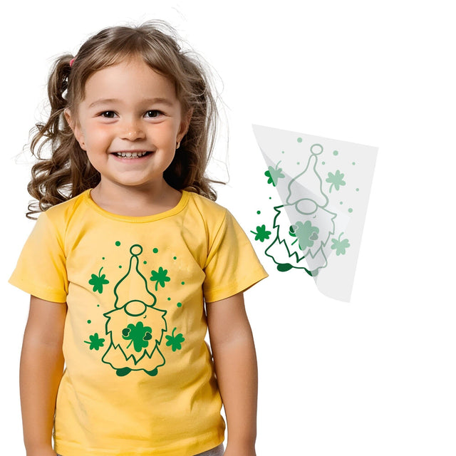 Lucky St. Patrick's Gnome DTF Transfer Physical So Fontsy T-Shirt Iron-On Transfer Shop 6x6