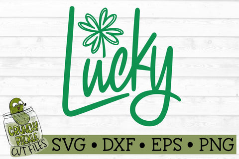Lucky SVG File SVG Crunchy Pickle 