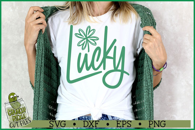 Lucky SVG File SVG Crunchy Pickle 
