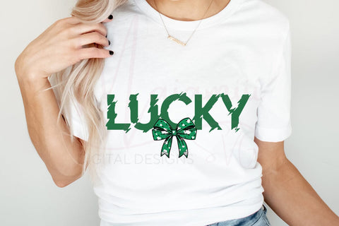 Lucky SVG | St Patrick’s Day Shirt Design | Lucky Quote Cut File | Clover Lucky Design for Cricut & Silhouette SVG MaiamiiiSVG 