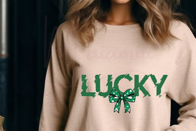 Lucky SVG | St Patrick’s Day Shirt Design | Lucky Quote Cut File | Clover Lucky Design for Cricut & Silhouette SVG MaiamiiiSVG 