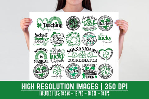 Lucky Teacher SVG | St Patricks Day Svg Bundle | Shenanigans Coordinator Svg SVG TonisArtStudio 