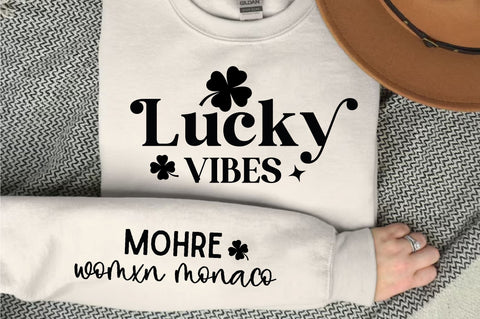 Lucky vibes, Motivational Sleeve Svg Design SVG Regulrcrative 