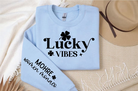 Lucky vibes, Motivational Sleeve Svg Design SVG Regulrcrative 