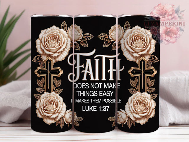 Luke 137 Christian Tumbler, Luke 137, Bible Verse, Sublimation Art, 20oz Tumbler, Christian Theme, Inspirational Design Sublimation Li Zamperini 